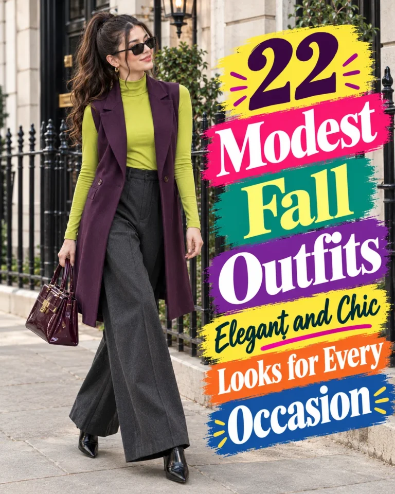 22 Modest Fall Outfits: Elegant and Chic Looks for Every Occasion 26 Modest Fall Outfits for Women
