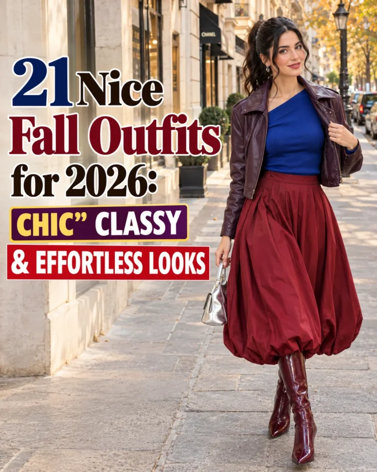 21 Nice Fall Outfits for 2026: Chic, Classy & Effortless Looks 3 Nice Fall Outfits for 2026