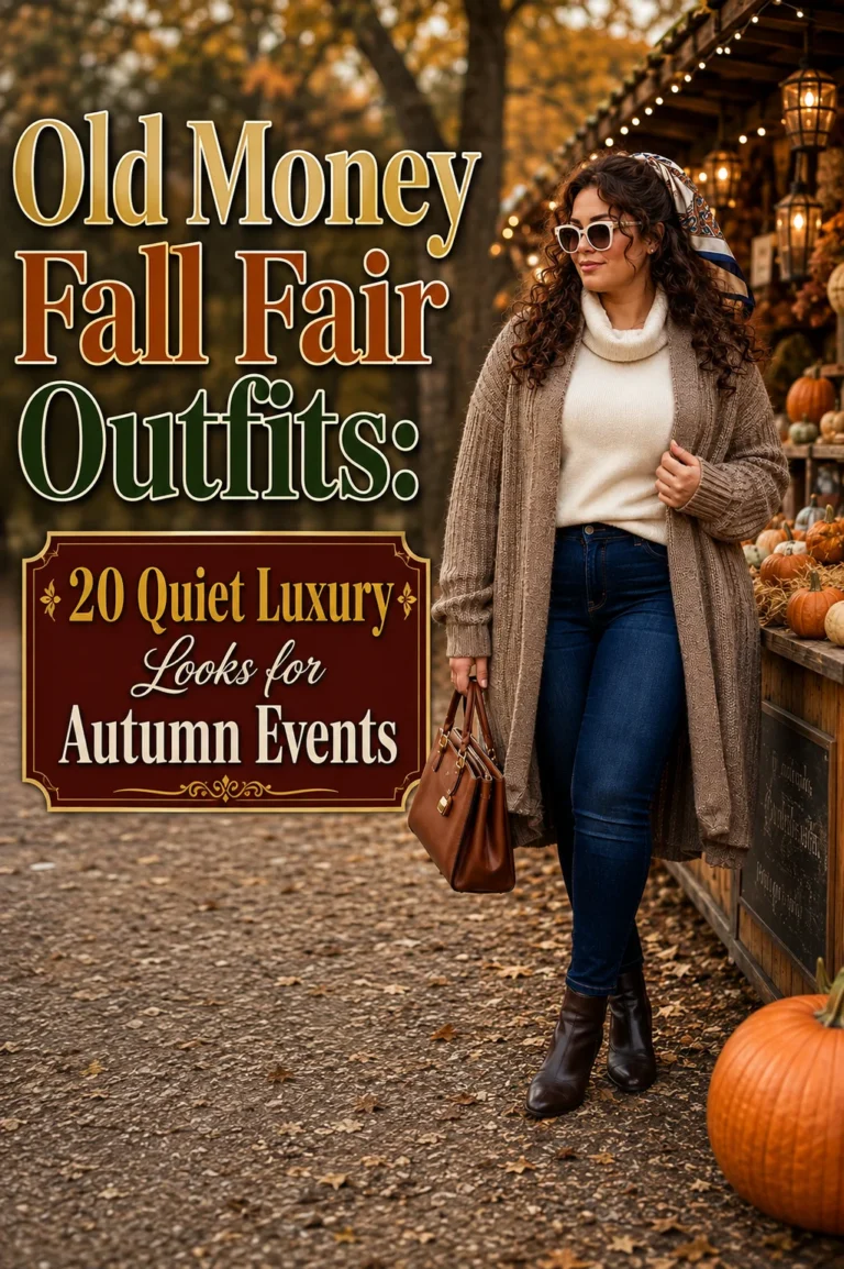 Old Money Fall Fair Outfits: 20 Quiet Luxury Looks for Autumn Events 29 Old Money Fall Fair Outfits for Women
